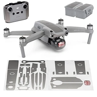 Image of Wrapgrade Skin compatible with DJI Air 2S Accent Color B (TITANIUM)