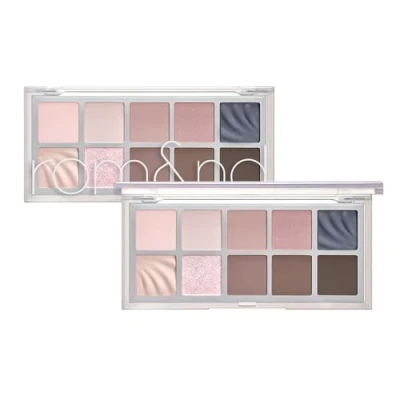 Image of rom&amp;nd Better Than Paletteㅣ10 Blendable ShadesㅣLong Lasting and Neutral Eyeshadow PaletteㅣHigh Pigmented Smooth, Matte, Glitter, Shimmer Eye Makeupㅣ (13 ODD BREEZE GARDEN)