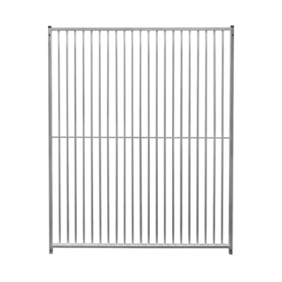 Image of Dog Run Panels Galvanised Steel Kennel Heavy Duty Walk In Animal Enclosure Pen Fence Playpen Outdoor Support Bar 5cm Spacing 1.84m x 1.5m Modular FREE Ground Fixing Brackets &amp; Kit