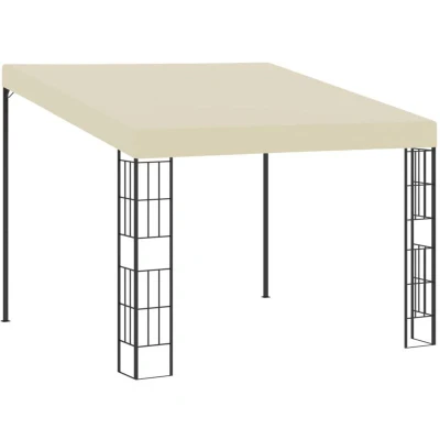 Image of vidaXL Wall mounted Gazebo 3x3 m Cream Fabric
