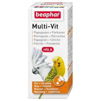 Image of Beaphar Multi Vitamin for Parrots and Large Parakeets, 20 ml