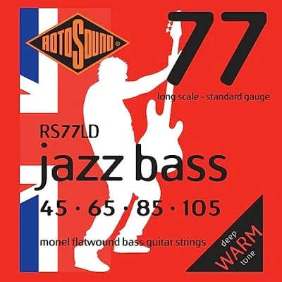 Image of Rotosound Monel Standard Gauge Flatwound Bass Strings (45 65 85 105), RS77LD