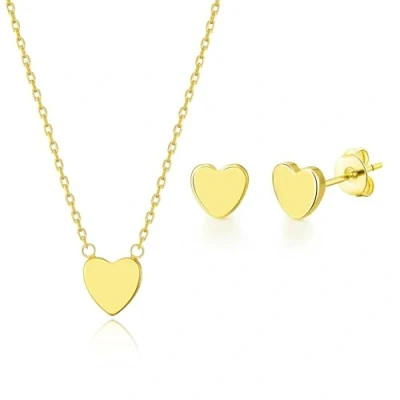 Image of Philip Jones Gold Plated Heart Set