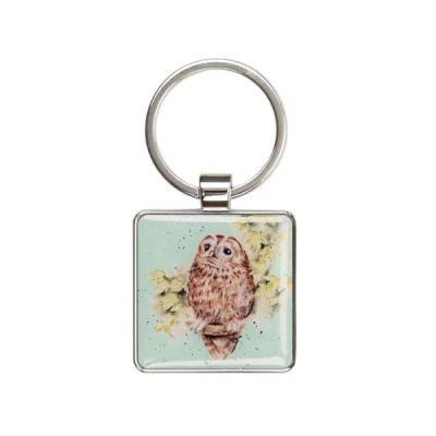 Image of Wrendale Designs &#039;Treetops&#039; Owl Keyring