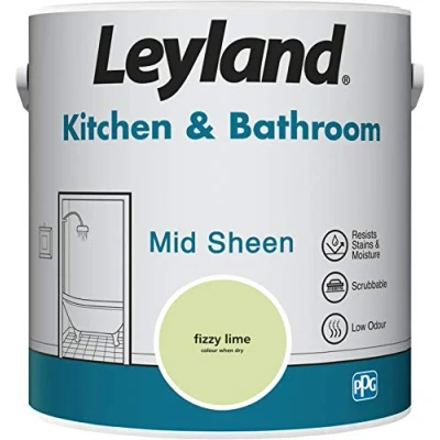 Image of Leyland 423388 Kitchen &amp; Bathroom Mid Sheen, 2.5 Litres