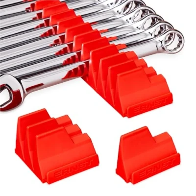 Image of Ernst Manufacturing Wrench Pro Modular Organizer for 40 Wrenches (Red)
