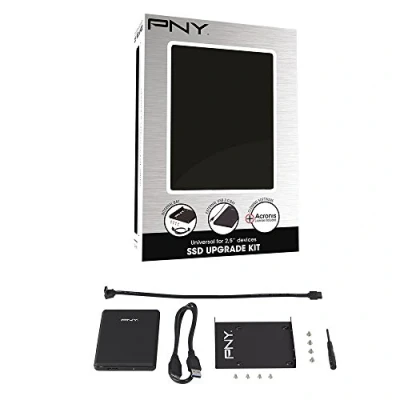 Image of .xls PNY SSD Accessories Kit for or HDD 2.5 &quot;internal bay, USB 3.0 Enclosure and cloning software