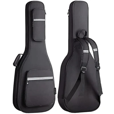 Image of CAHAYA Electric Guitar Bag Premium Padded Gig Soft Case 12 mm Thick Padding with Reflective Bands CY0201