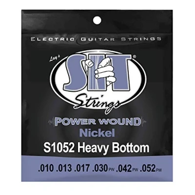 Image of SIT 10 52 Powerwound Nickel Electric Heavy Bottom Guitar Strings