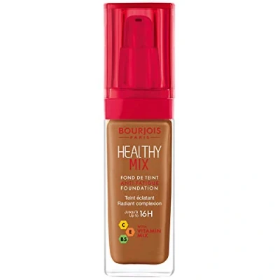 Image of Bourjois Healthy Mix Anti Fatigue Medium coverage Liquid Foundation 62 Cappucino, 3ml
