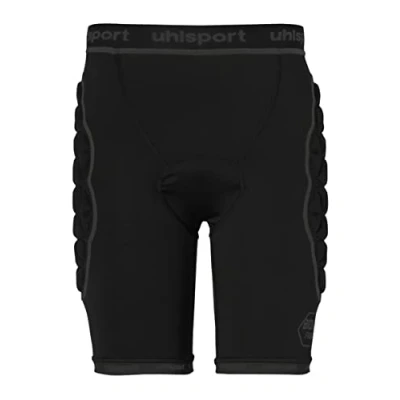 Image of uhlsport Bionikframe Padded Short Black Edition Underwear Shorts for Adults and Children, Protective Shorts, Football Goalkeeper, Handball, Volleyball etc.