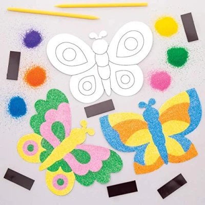 Image of Butterfly Sand Art Magnet Kits (Pack of 6)