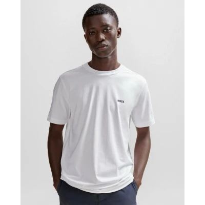 Image of BOSS TEE Basic Tshirt, Men&#039;s, Size: XXL, White