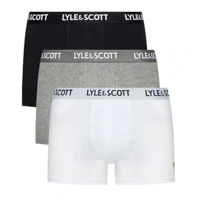Image of Lyle &amp; Scott 3 Pack Barclay Boxer Shorts WBG Medium