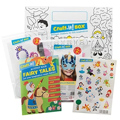 Image of Baker Ross CBS021 Fairy Tale Craft it! Box Creative Arts and Crafts Activities for Kids