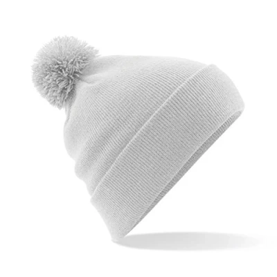 Image of Beechfield Original Pom Beanie Light Grey