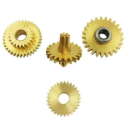 Image of Wingostore 30 Notes Hand Crank Music Box Movement with Copper Gear DIY Make Your Tool Kit (CopperGear)