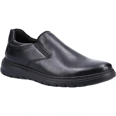 Image of Hush Puppies Men&#039;s Trent Slip On Loafer, Black, 11 UK