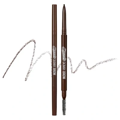 Image of Peripera Speedy Skinny Brow Eyeliner Long Lasting Super Slim Smudge Proof Dark Brown 1.5mm
