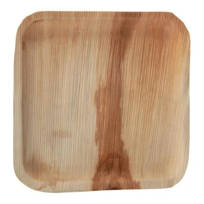 Image of Fiesta Compostable Palm Leaf Plates Square 250mm (100 pack)