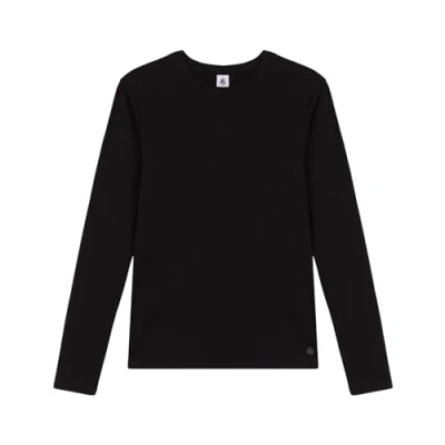 Image of Petit Bateau Women&#039;s A0akg T Shirt, Black, S
