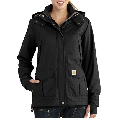 Image of Carhartt Women&#039;s Storm Defender Relaxed Fit Heavyweight Jacket, Black, L