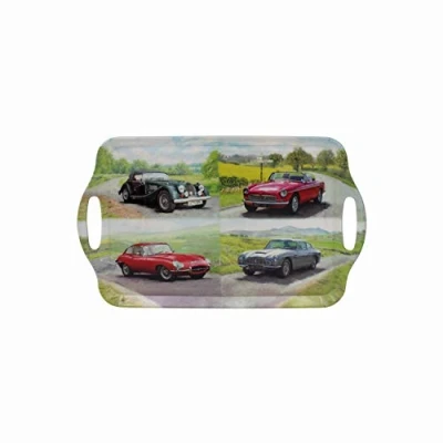 Image of Medium Malamine Serving Tray/Food Tray 48cm x 29cm Classic Cars Design