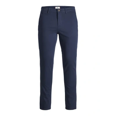 Image of Jack &amp; Jones Junior BOYS SLIM FIT Chinos for kids, Size: 10y, Navy blazer