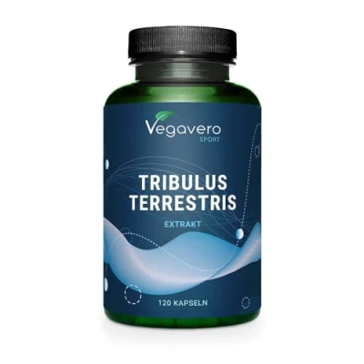 Image of Vegavero Tribulus Terrestris 10,800 mg High Strength Extract 1620mg Saponins per Serving NO Additives, Lab Tested Stamina &amp; Support for Men Women 120 Capsules Vegan
