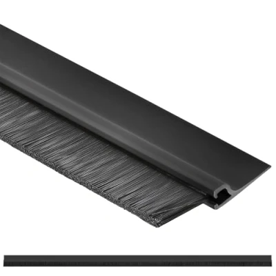 Image of KOTARBAU® Brush Seal 100 cm Black Self Adhesive Door Strip Draught Excluder Floor