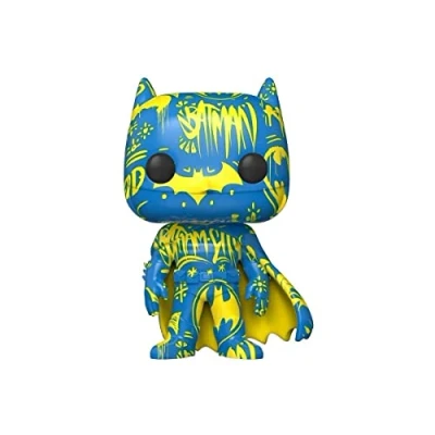 Image of Funko POP! Art Series: DC Comics #02 Batman [Blue &amp; Yellow] Artist Series Exclusive with Hard Stack Protector