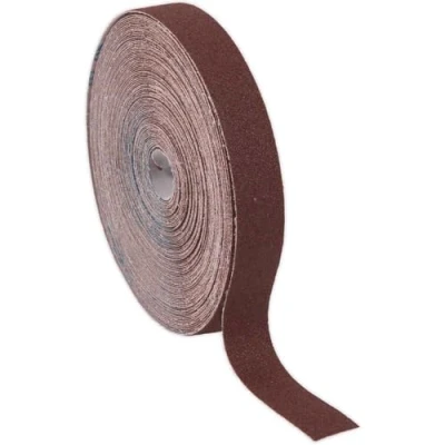 Image of Sealey Emery Roll Brown 25mm x 50m 80Grit