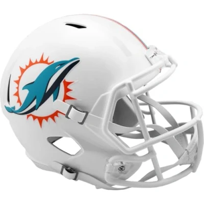 Image of Riddell Speed Replica Football Helmet NFL Miami Dolphins