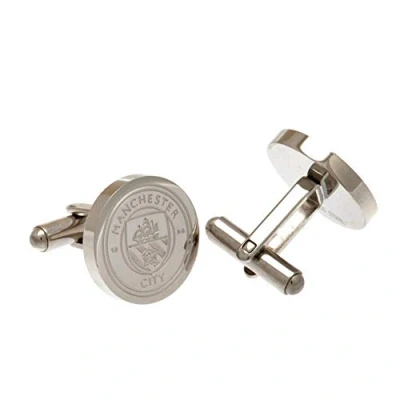 Image of Manchester City F.C. Stainless Steel Cufflinks CR Official Merchandise