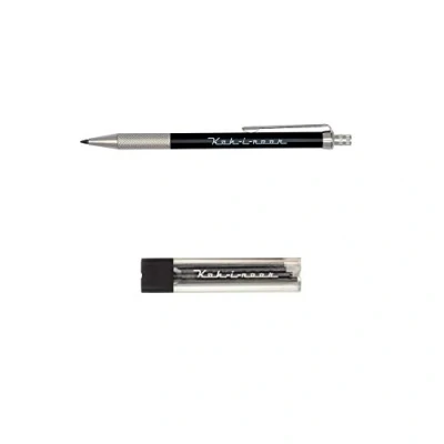 Image of KOH I NOOR Automatic 5608 Mechanical pencil metal/plastic for notebook, including sharpener SET of 1 pen and matching 2mm GRAPHITMINEN HB (4pcs)