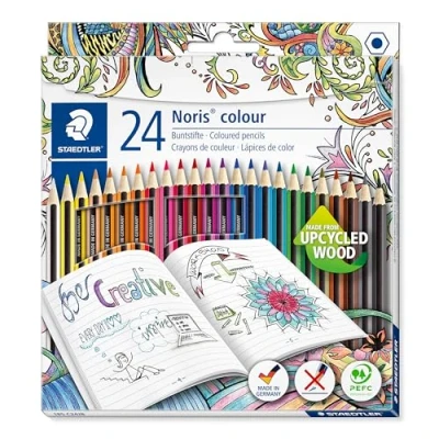 Image of STAEDTLER 185 C24JB Noris Colour Colouring Pencils Johanna Basford Edition 24 Assorted Colours (Pack of Pencils)