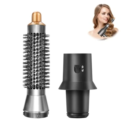 Image of Round Volume Brush and Adapter For Dyson Supersonic HD15 HD01 HD02 HD03 HD04 HD08 Hair Dryer Attachment Tool