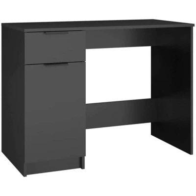 Image of vidaXL Desk Black 100x50x75 cm Engineered Wood