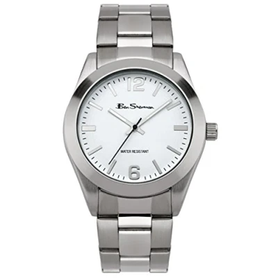 Image of Ben Sherman Men&#039;s Quartz Watch with Silver Dial Analogue Display and Stainless Steel Bracelet BS117