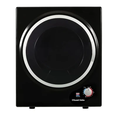 Image of Russell Hobbs RH3VTD800B Black 2.5kg Compact Mini Vented Tumble Dryer, Portable, Freestanding Table top Dryer with 3 Heat Settings small
