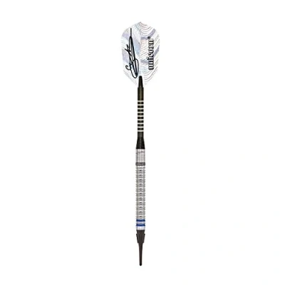 Image of Unicorn Soft Tip Darts Set Gary &#039;The Flying Scotsman&#039; Anderson Phase 3 World Champion 90% Natural Tungsten Barrels with Blue Accents 18 g
