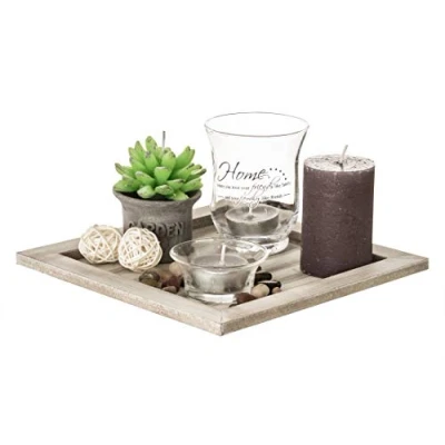 Image of OOTB Decor Tealight Plate Giftset, Multicoloured, 20 x 8