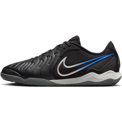 Image of NIKE Men&#039;s Legend 10 Academy Ic Football Shoe, Black Chrome Hyper Royal, 11.5 UK