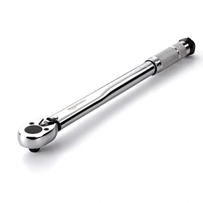 Image of Amazon Basics 3/8 Inch Drive Click Torque Wrench, 15 80 ft. lb, 20.4 108.5 Nm