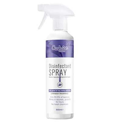 Image of Cusheen Scented Disinfectant Spray for All Surface, 500ml (Lavender Purpose, Buy One)