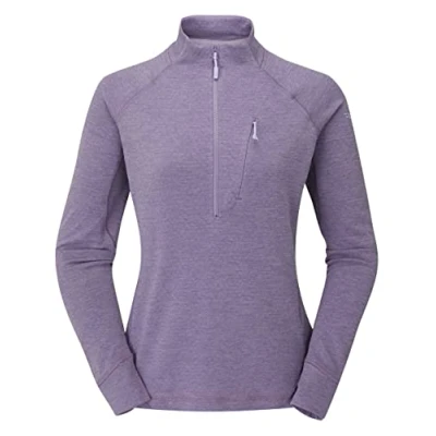 Image of Rab Women&#039;s Nexus Pull On Lightweight Fleece Jacket for Hiking, Trekking, &amp; Climbing Purple Sage Medium