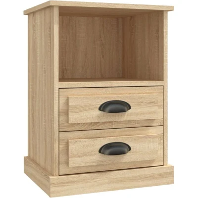 Image of vidaXL Bedside Cabinet Sonoma Oak 43x36x60 cm