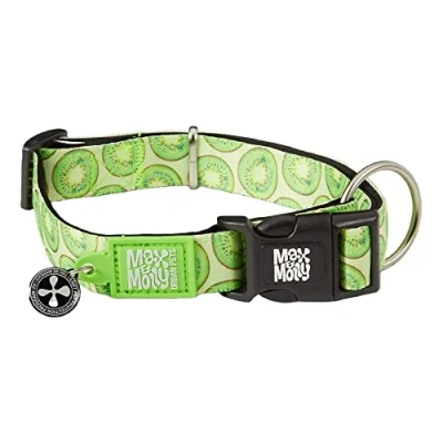 Image of Max &amp; Molly Dog Puppy Collar with Power Buckle, Fun Style for Small, Medium, Large Dogs Puppies, Waterproof, Comfortable, Adjustable, Includes Gotcha QR Code Pet ID
