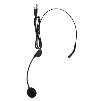 Image of Ear Hook Omni Directional Boom Head Worn Microphone XLR 4Pin, Black