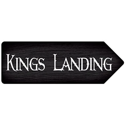 Image of wtf Thrones Arrows Kings Landing Metal Wall Sign Arrow Plaque Art Inspirational